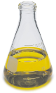 Flask, Erlenmeyer, glass w/screw cap, 6/pk, 125 mL