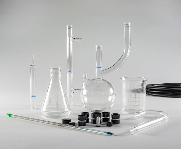 Distillation apparatus - arsenic set (general purpose set & heater & support apparatus also required)