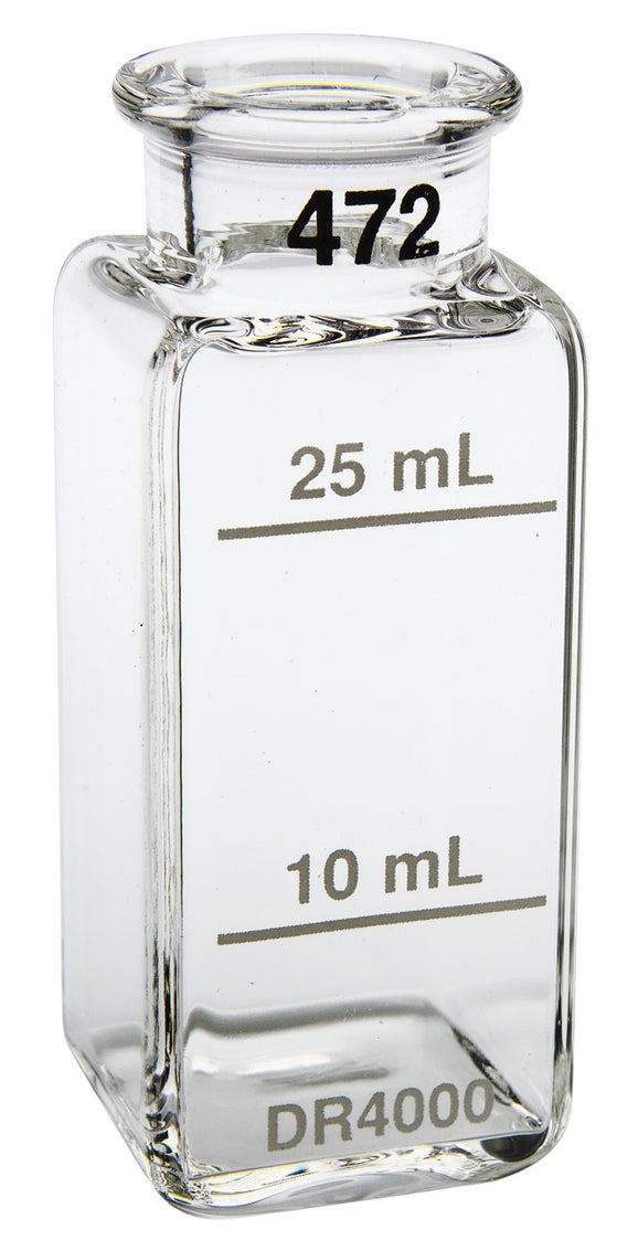 Sample cell, 1 inch square Glass, 2 pcs