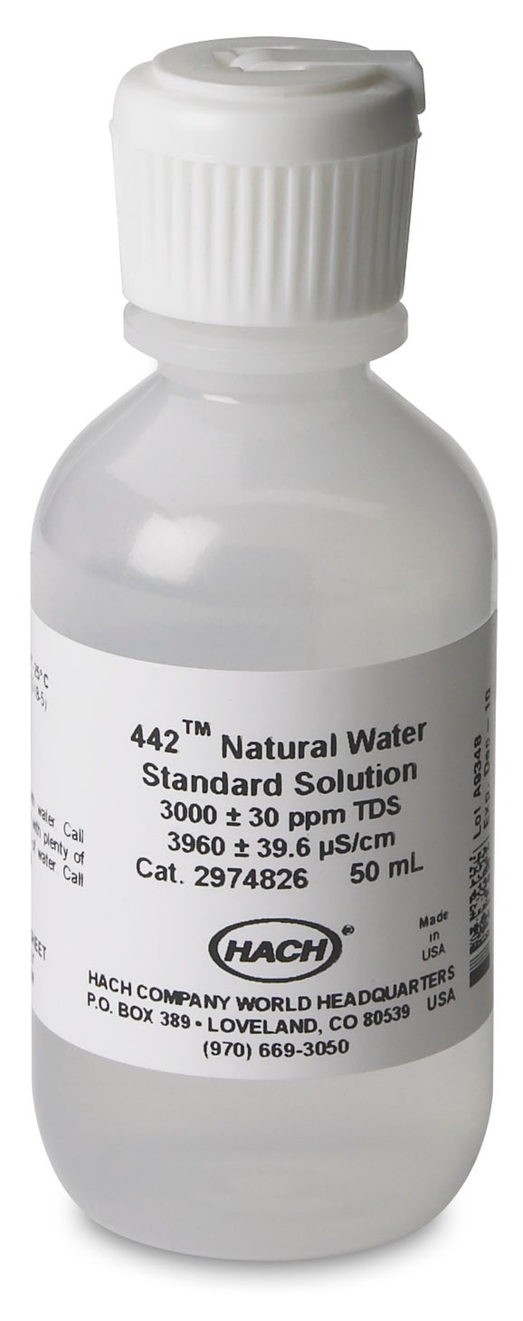 สารละลายมาตรฐานน้ำธรรมชาติ, ของแข็งละลายน้ำทั้งหมด (TDS) 3000 ppm, 50 มล.