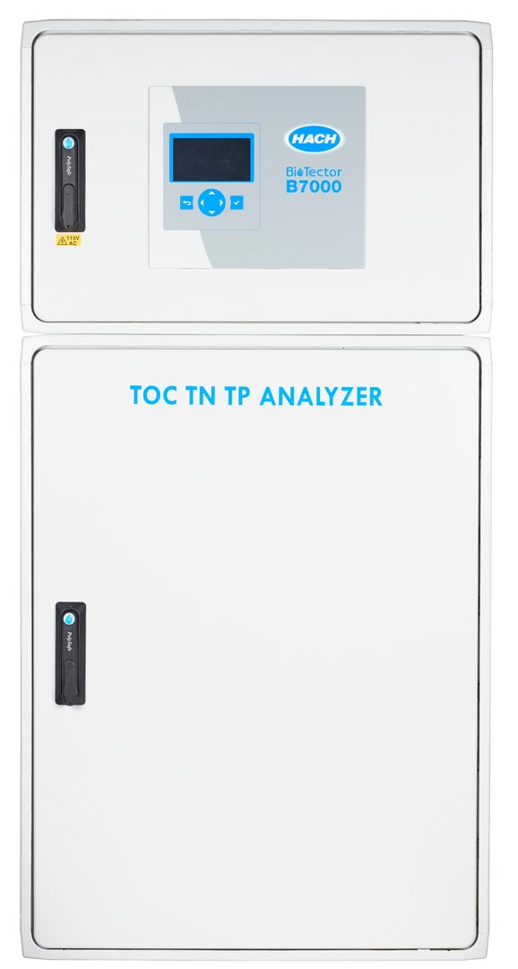 เครื่องวิเคราะห์ TOC/TN/TP ออนไลน์ Hach BioTector B7000, C 0 - 50 มก./ลิตร, 1 สตรีม, 115 V AC